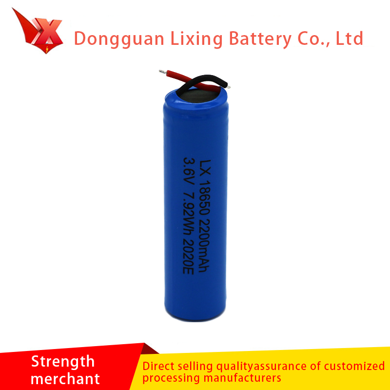 Bán hàng tạinhà máy 18650 Lithium 2200mAh Pin xe điện 3.7V Pin sạc pinnăng lượng mặt trời có chứngnhận UN38